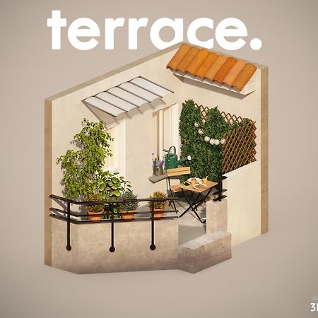 Studio Terrasse Privee 5 Min To Eiffel Tower Paris Bagian luar foto