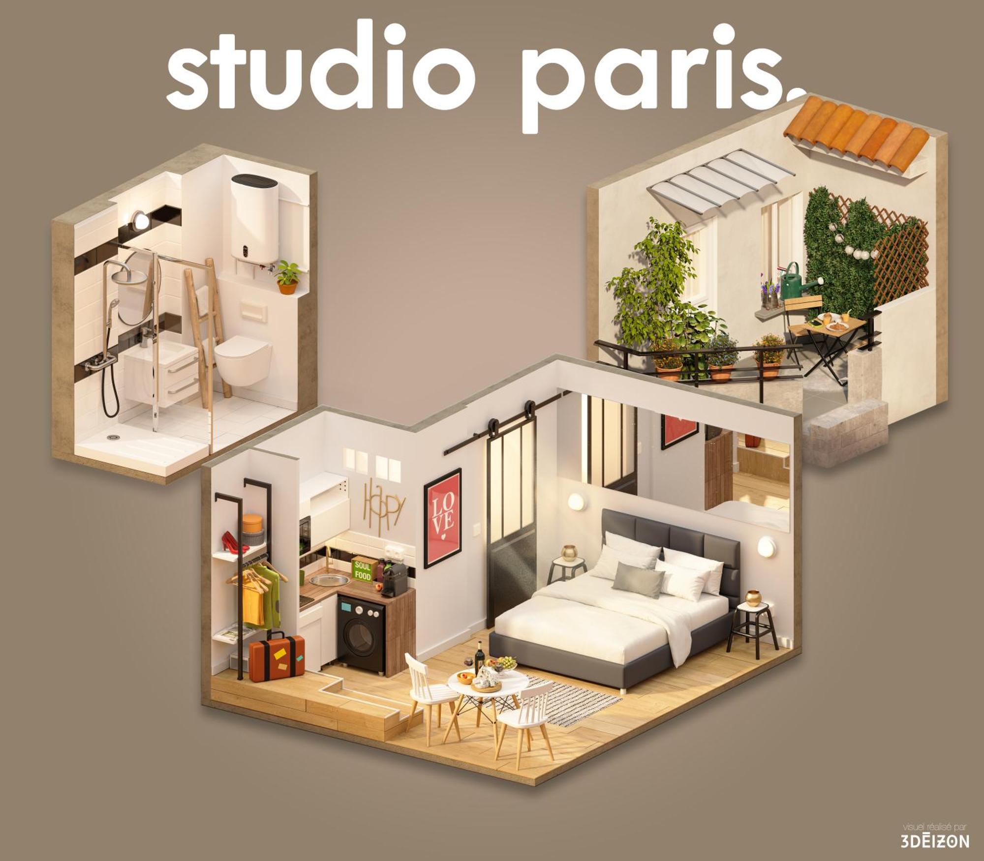 Studio Terrasse Privee 5 Min To Eiffel Tower Paris Bagian luar foto